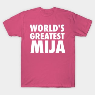 World's Greatest Mija - Grunge design T-Shirt